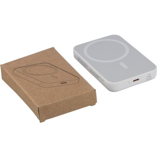 Recycled ABS wireless charger powerbank Miren