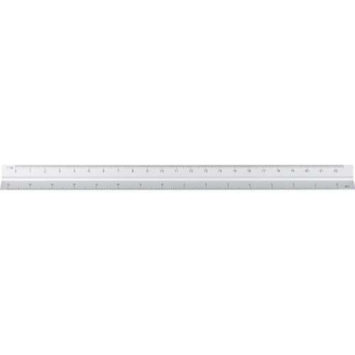 Aluminium 30 cm triangle-shaped ruler Tavi