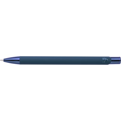 Recycled aluminium rubberized ballpen Anisa