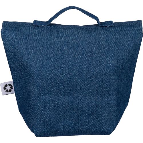 Recycled denim cooler roll-top bag Mira