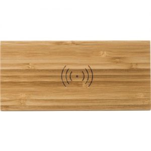Bamboo wireless charger and clock Rosie 431964