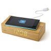 Bamboo wireless charger and clock 431964