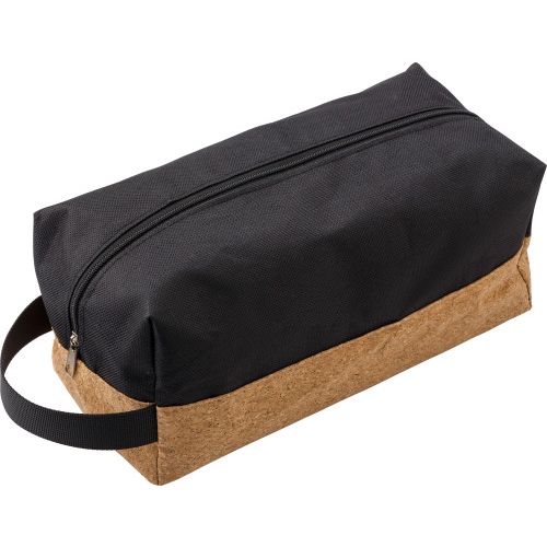 Polyester and cork toilet bag 676271