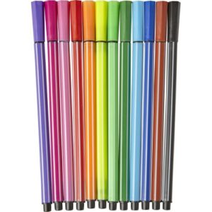 12 water-based felt tip pens Evan 7803