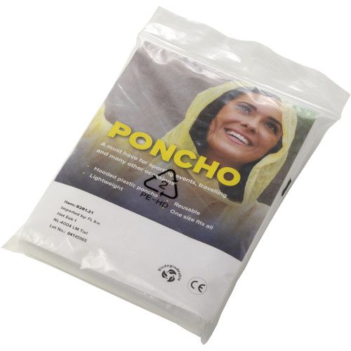 Bio-degradable PE poncho 8281