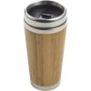 Bamboo and stainless steel travel cup Sabine 8947