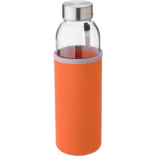 Glass bottle (500 ml) with neoprene sleeve 9301