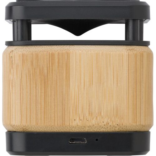 Bamboo and ABS wireless speaker and charger 9319