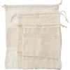 Set of three reusasable cotton mesh produce bags Adele 9339