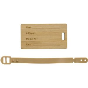 Bamboo luggage tag Shawn 966269