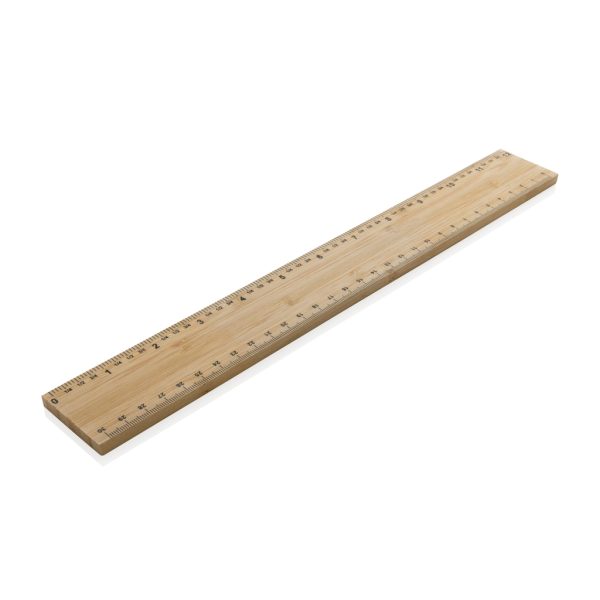 Timberson extra thick 30cm double sided bamboo ruler P165.509