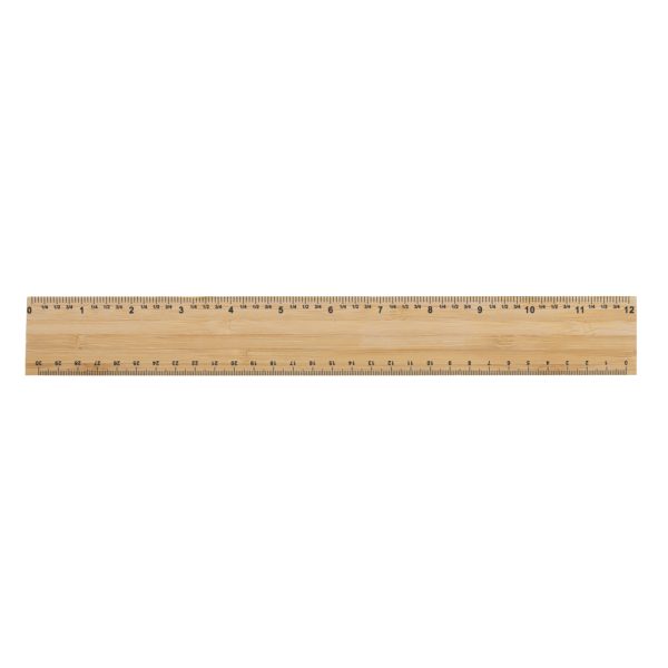 Timberson extra thick 30cm double sided bamboo ruler P165.509