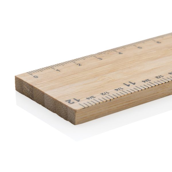 Timberson extra thick 30cm double sided bamboo ruler P165.509