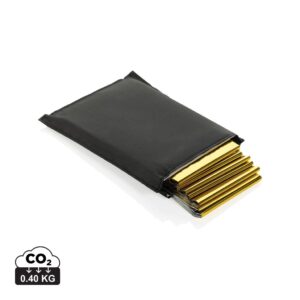 Solra emergency blanket in RCS recycled RPET pouch P239.5501