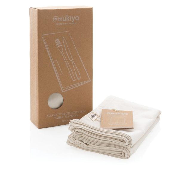 Ukiyo Aware™ 180gr rcotton table napkins 4pcs set P261.250