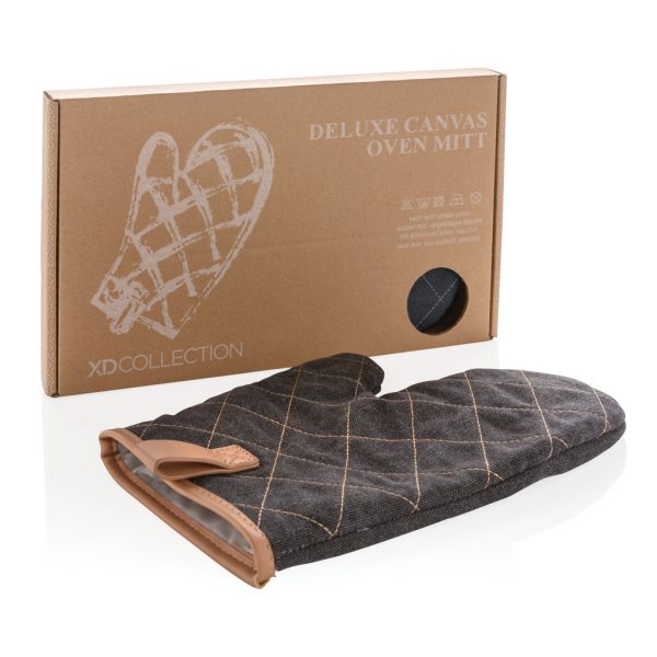 Deluxe canvas oven mitt P262.831