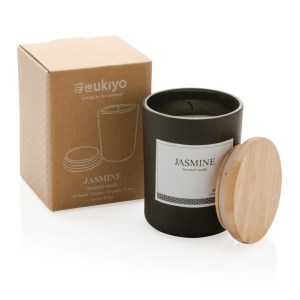 Ukiyo deluxe scented candle with bamboo lid P262.941