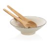 Ukiyo salad bowl with bamboo salad server P263.091