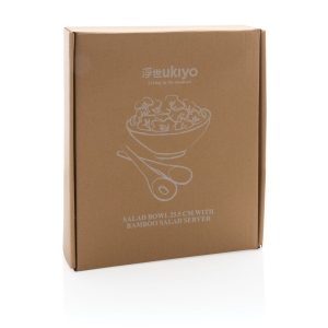 Ukiyo salad bowl with bamboo salad server P263.091