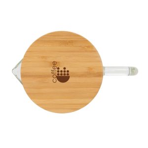 Ukiyo borosilicate glass carafe with bamboo lid 1.2L P264.060