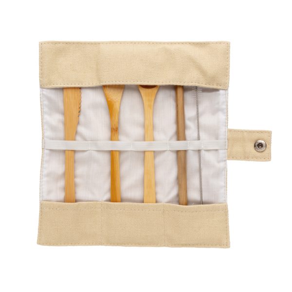 Reusable bamboo travel cutlery set P269.539