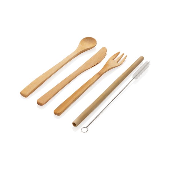 Reusable bamboo travel cutlery set P269.539