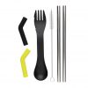 Tierra 2pcs straw and cutlery set in pouch P269.555