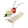 Reusable stainless steel 3 pcs straw set P269.572