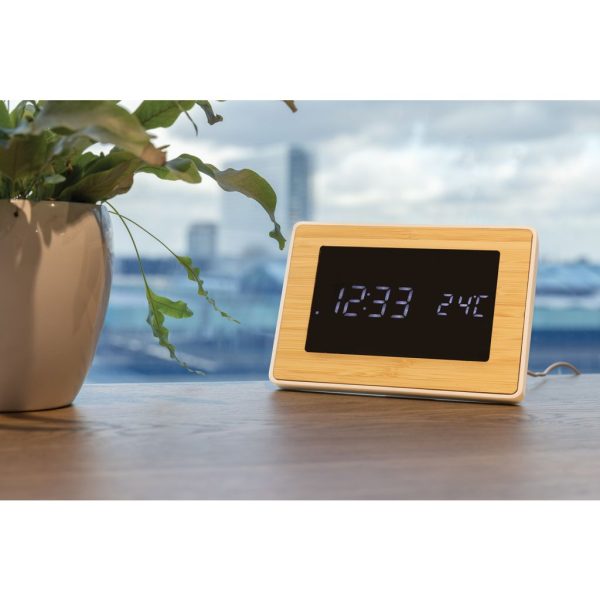 Utah RCS Rplastic FSC®bamboo LED weather station P279.319