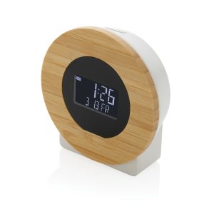 Utah RCS rplastic and FSC® bamboo LCD desk clock P279.619