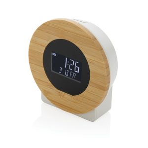 Utah RCS rplastic and FSC® bamboo LCD desk clock P279.619