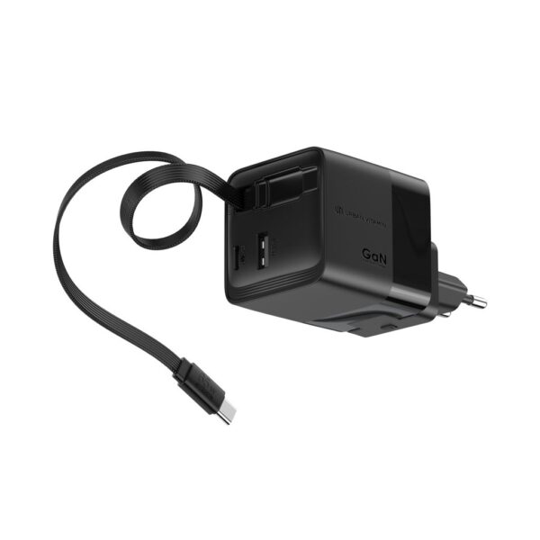 Urban Vitamin Mendocino 65W GaN charger retractable cable P301.2701
