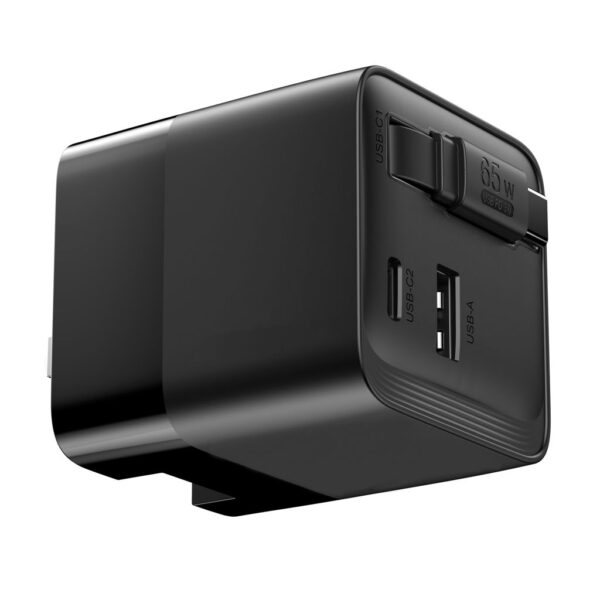 Urban Vitamin Mendocino 65W GaN charger retractable cable P301.2701