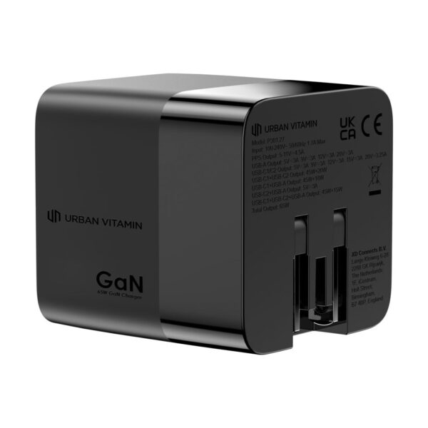 Urban Vitamin Mendocino 65W GaN charger retractable cable P301.2701