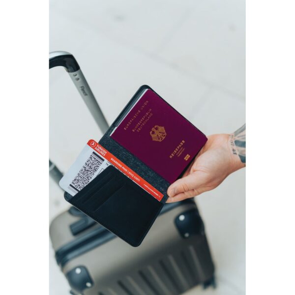 Trackmate RCS rpolyester passport holder worldwide locating P301.5601