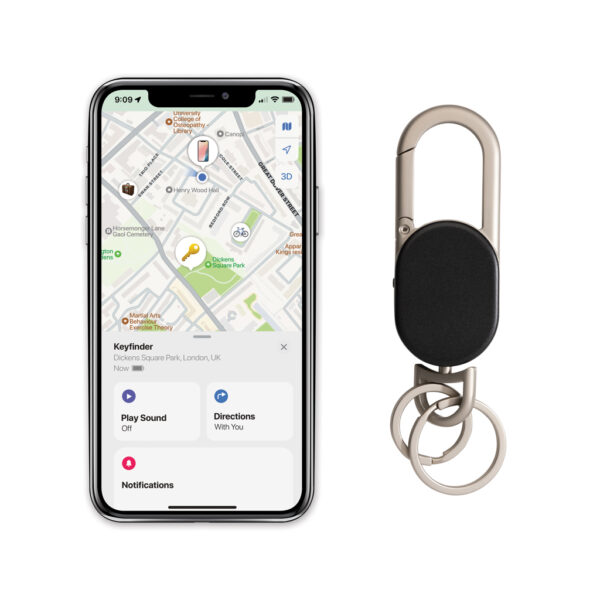 Keyfinder keychain with worldwide locating and USB C P301.6301