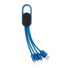 4-in-1 cable with carabiner clip P302.075