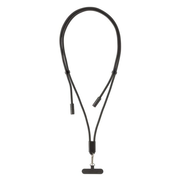 LoopAmp RCS RPET adjustable 160 cm phone cord with 60W cable P302.5301