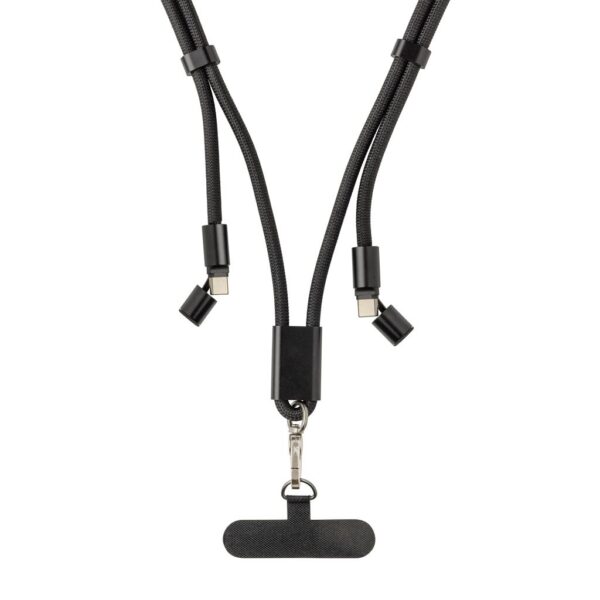 LoopAmp RCS RPET adjustable 160 cm phone cord with 60W cable P302.5301