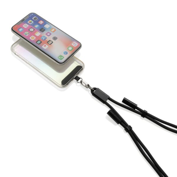 LoopAmp RCS RPET adjustable 160 cm phone cord with 60W cable P302.5301