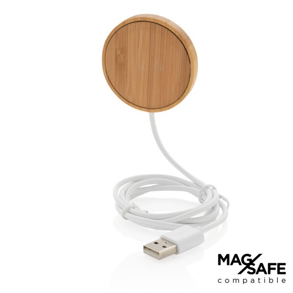 10W bamboo magnetic wireless charger P302.639