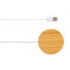 10W bamboo magnetic wireless charger P302.639