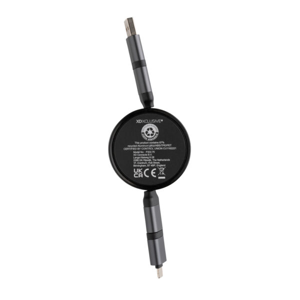 Terra RCS recycled aluminium retractable 6 in 1 cable P302.752