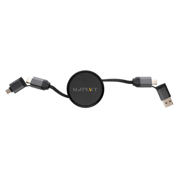 Terra RCS recycled aluminium retractable 6 in 1 cable P302.752