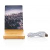 Bamboo 5W wireless charger with photo frame P308.139
