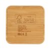 FSC® certified bamboo 5W wireless charger with USB P308.149