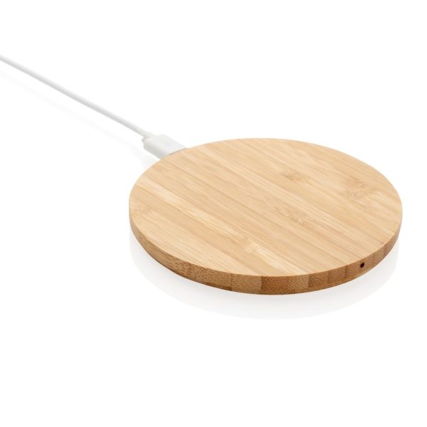 FSC® certified bamboo 5W round wireless charger P308.229