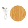 FSC® certified bamboo 5W round wireless charger P308.229