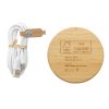 FSC® certified bamboo 5W round wireless charger P308.229