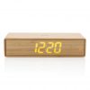 Bamboo alarm clock with 5W wireless charger P308.239